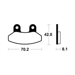 [BE292MA] Pastillas de Freno SYM125 EURO MX 125 Joyride Delantera