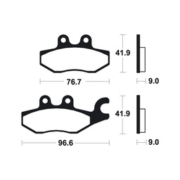 [BE318MA] Piaggio X7-X9 Front Brake Pads