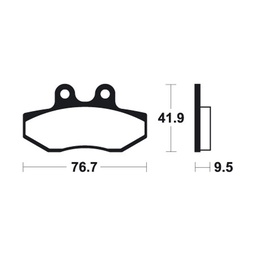 [BE323MA] Pastillas de Freno Yamaha 125 Cygnus Delantera