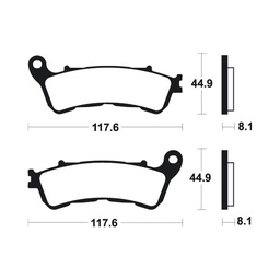 [BE328MSS] Pastillas de Freno Suzuki Sixteen-Burgman 200 Delantera