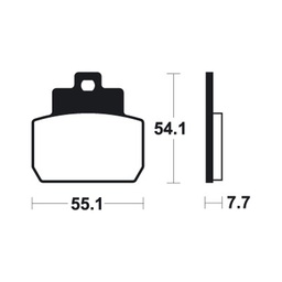 [BE331MSS] Pastillas de Freno Piaggio 250 X8/X9 Trasera