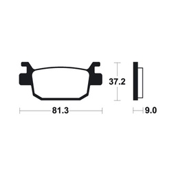 [BE332MSS] Brake Pads Honda Forza (05-12) Rear