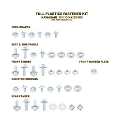 [BT-KAW-011385] Plastic Fastening Kit KX85/100 (01-13)