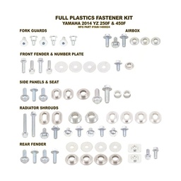 [BT-YAM-1400024] Kit Sujeción Plásticos YAMAHA YZF250(14-18) YZF450(14-17) WRF250/450(15-18)