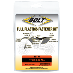 [BT-KTM-9802102] Kit Sujeción Plásticos KTM 2T 125-380 (98-02)